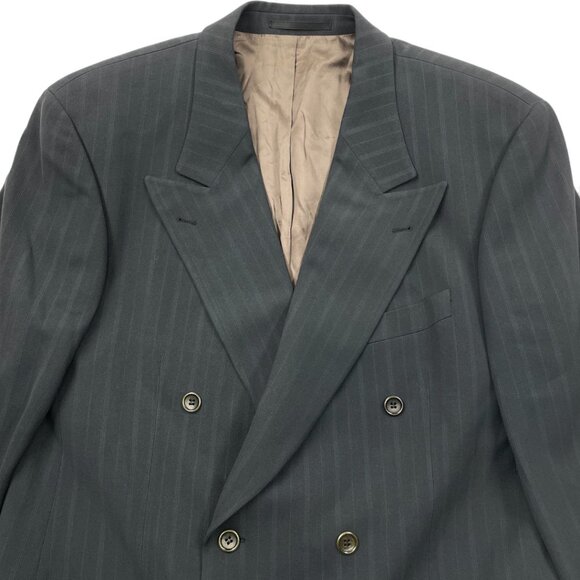 Hugo Boss Celsius Omega Double Breasted Wool Blazer Sport Coat Jacket Men's 46R - Picture 2 of 11